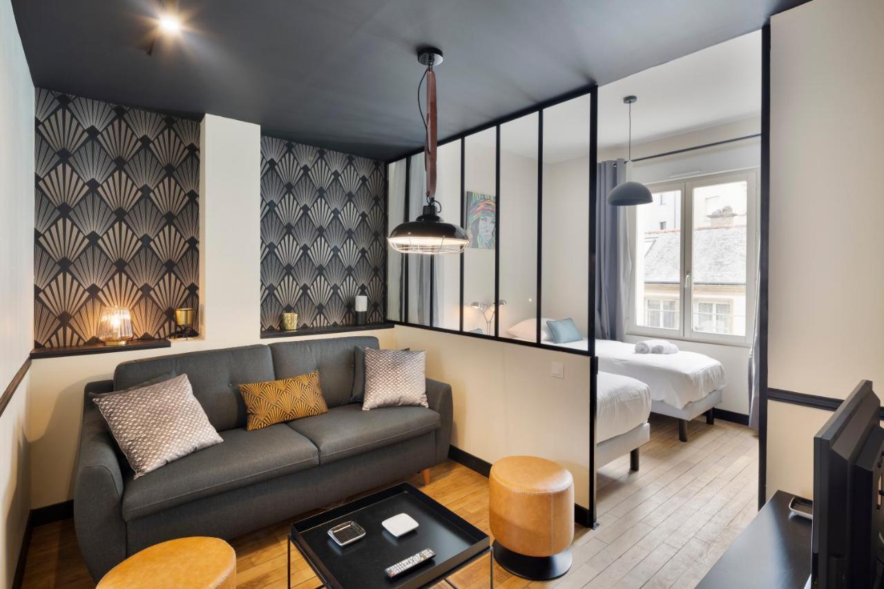 Ferienwohnung Le Brooklyn - Inspiration Us A Deux Pas Des Quais Rennes Exterior foto